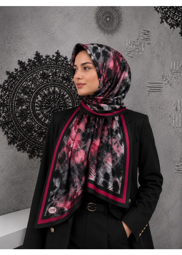 Leopar Desen Pamuk Soft Şal 7
