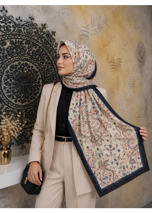 Çiçek Desen Pamuk Soft Şal 14