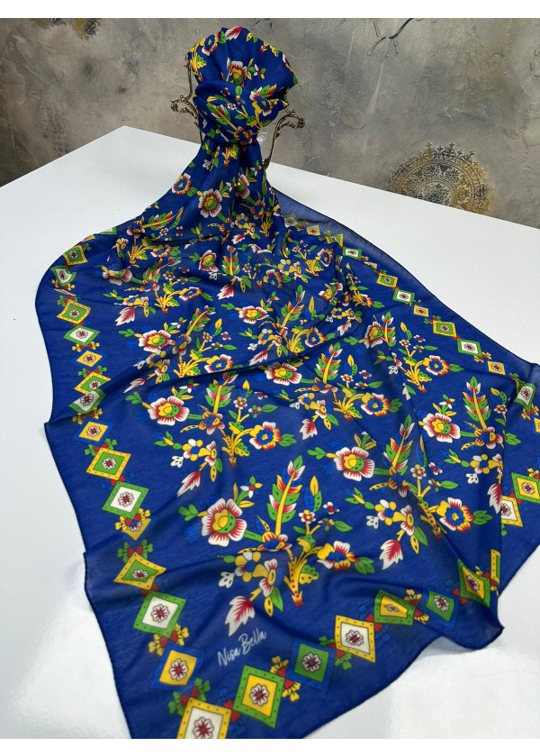 Çengelköy Desenli Soft Pamuk Şal 5
