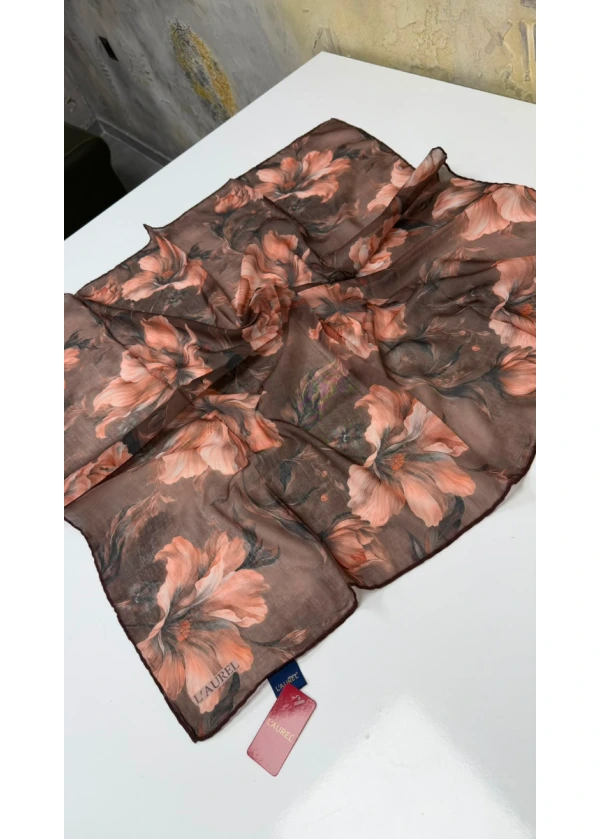 Çiçeklerin Işığı Soft Pamuk Eşarp 1
