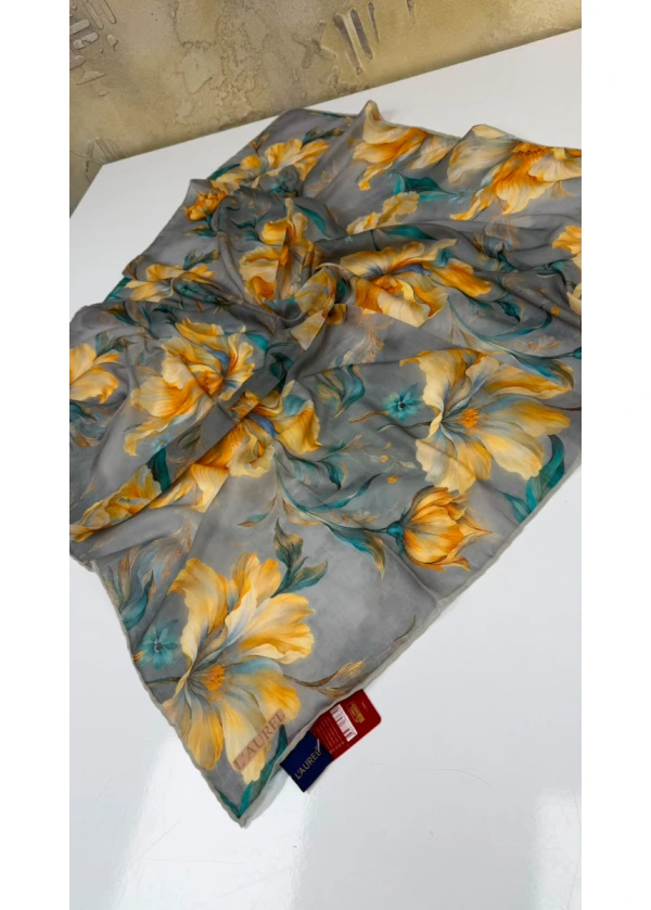 Çiçeklerin Işığı Soft Pamuk Eşarp 4
