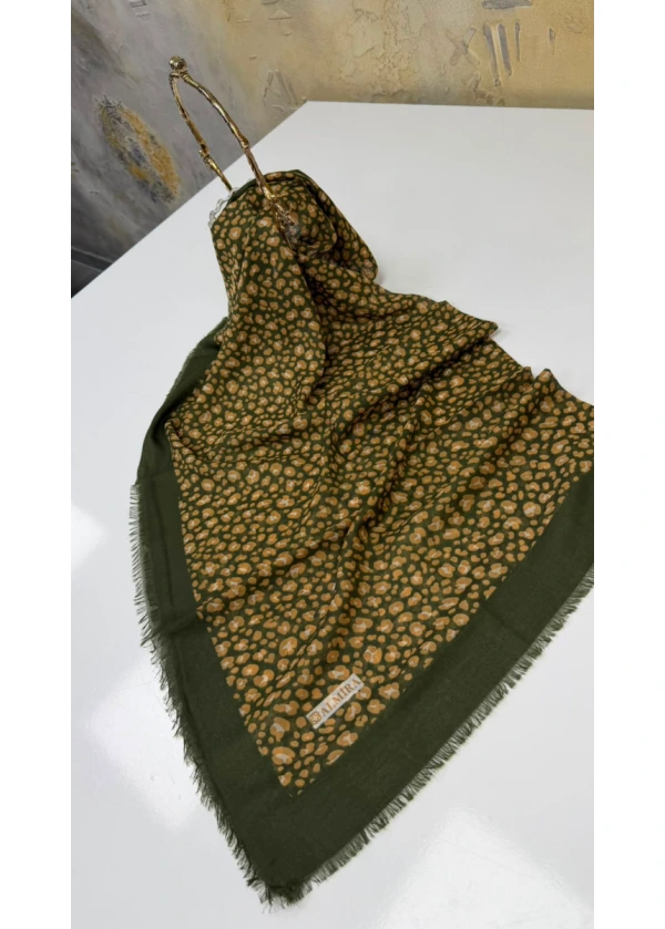 Hücrenin Gizemi Empirme Cotton Flamlı Eşarp 7