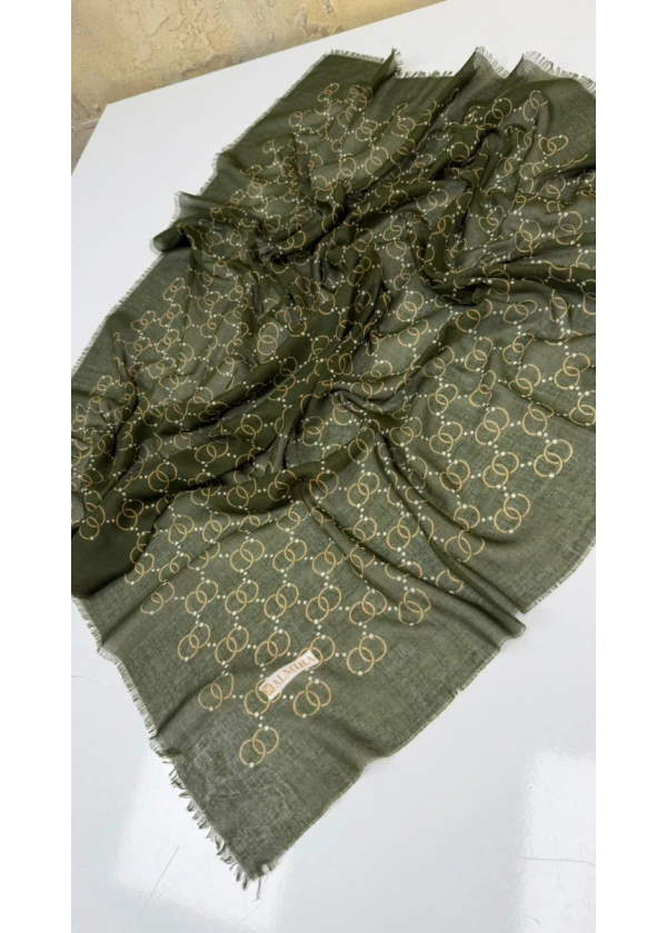 Zingir Empirme Cotton Flamlı Eşarp 1