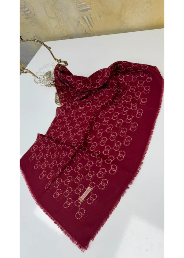 Zingir Empirme Cotton Flamlı Eşarp 11