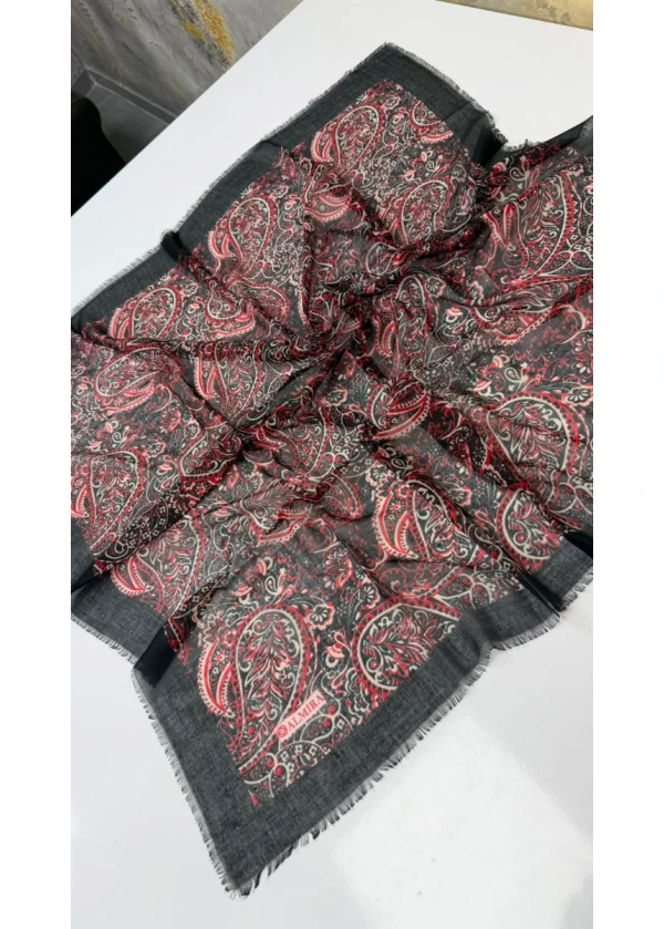 Helezon Empirme Cotton Flamlı Eşarp 3