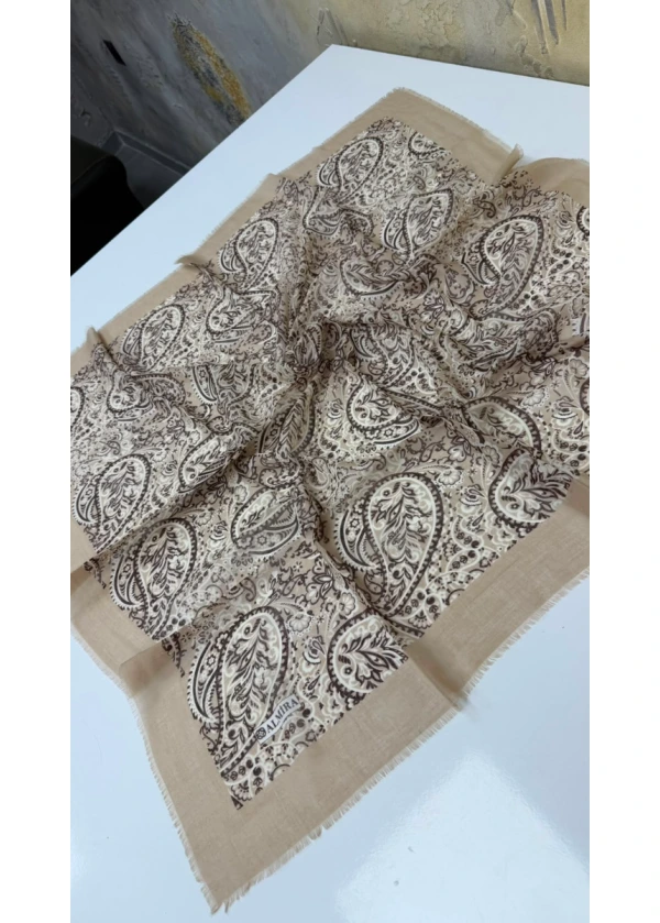 Helezon Empirme Cotton Flamlı Eşarp 5