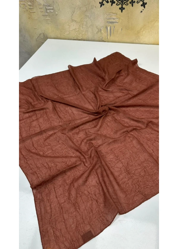 Vual Düz Renk Bambu Kraş Eşarp 22