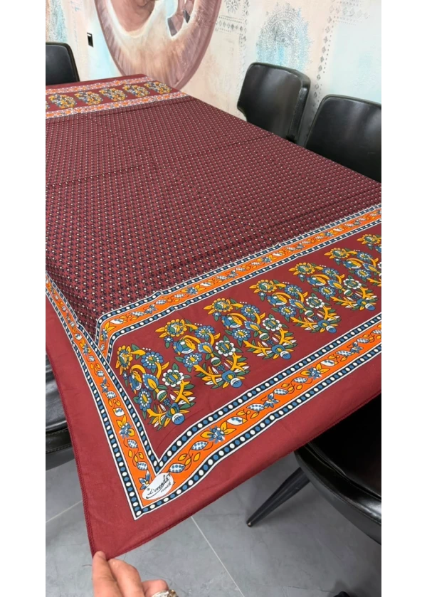 Lorenda Reaktif  Dikdörtgen Masa Örtüsü Hamamiye Desen 7
