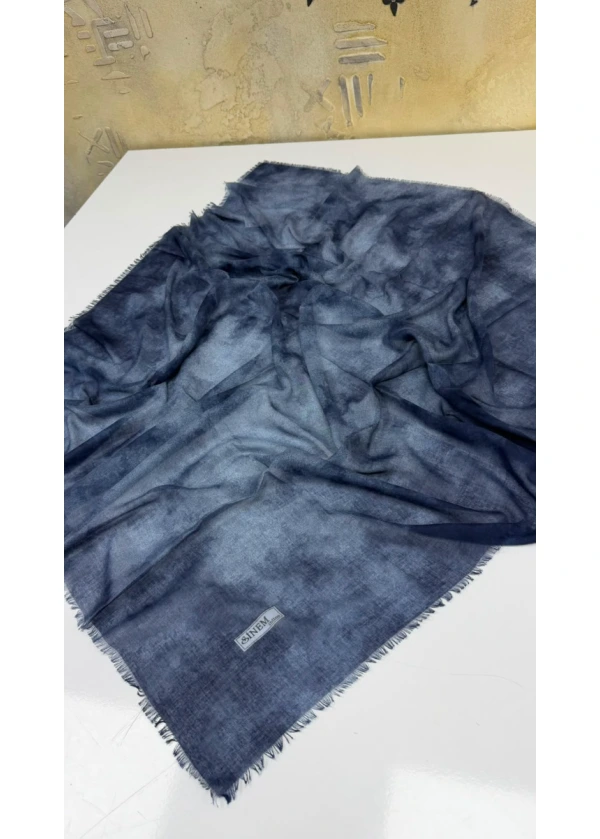 Sinem Buğulu Desen Empirme Cotton Eşarp Yazma 1