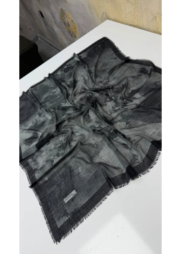 Sinem Sare Cotton Empirme Eşarp Yazma 13