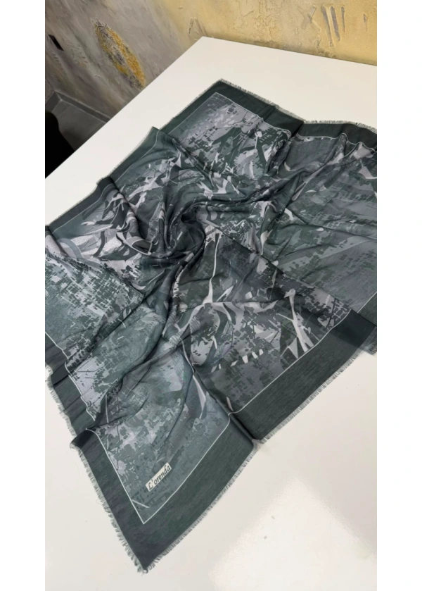 Lorenda Toprak Desen Empirme Cotton Eşarp Yazma 12
