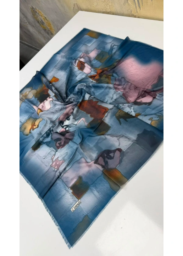 Lorenda Asude Empirme Cotton Eşarp Yazma 6