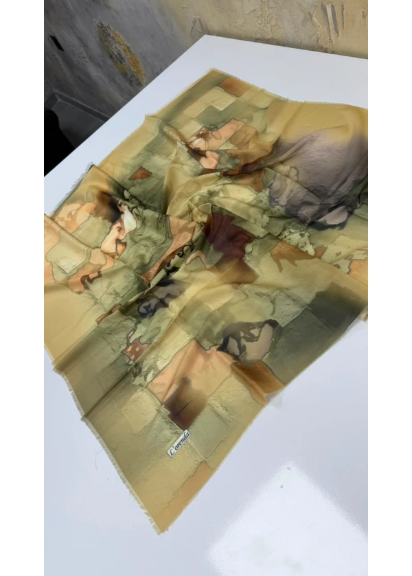 Lorenda Asude Empirme Cotton Eşarp Yazma 7