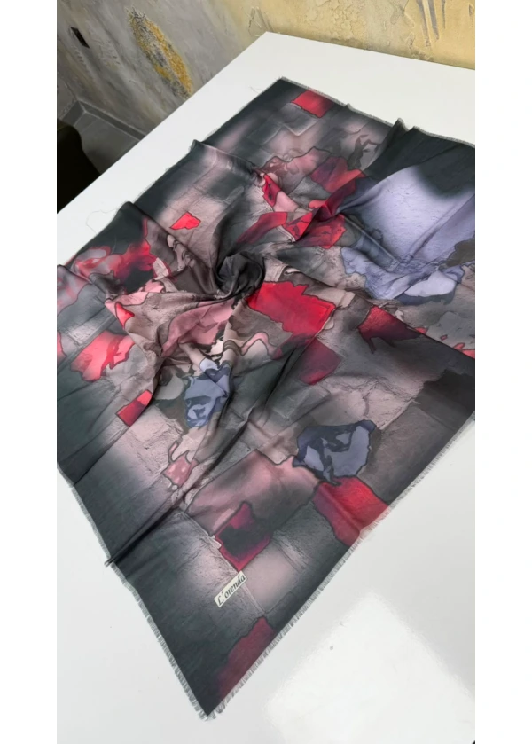 Lorenda Asude Empirme Cotton Eşarp Yazma 8