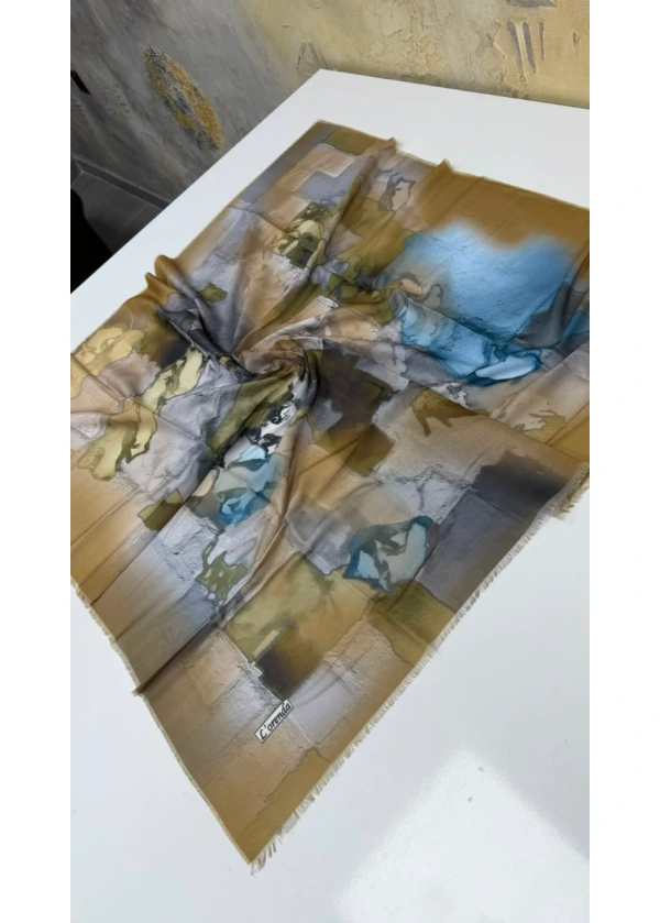 Lorenda Asude Empirme Cotton Eşarp Yazma 11