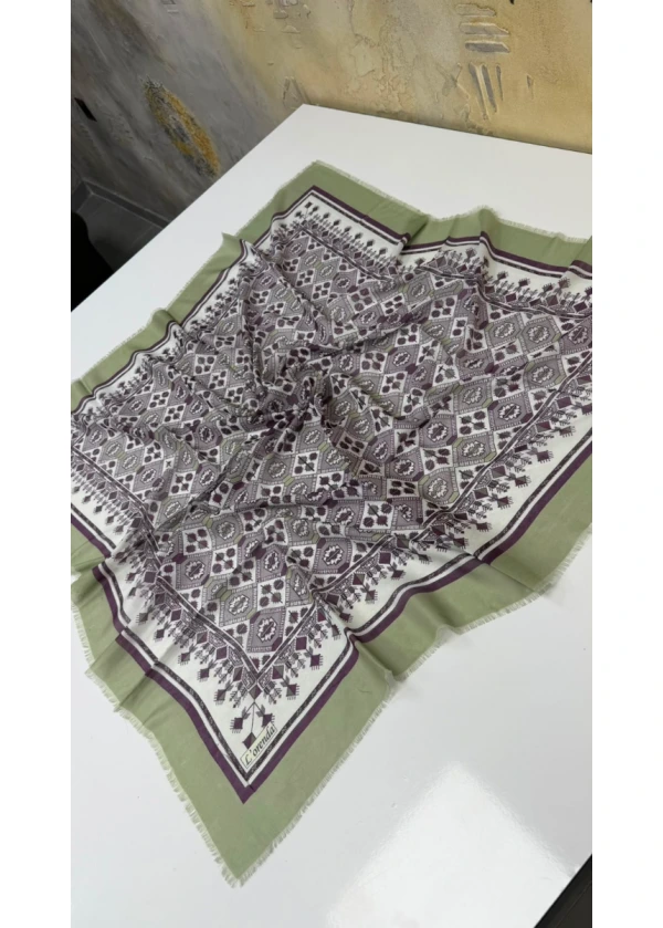 Lorenda Kirpi Empirme Cotton Eşarp 4
