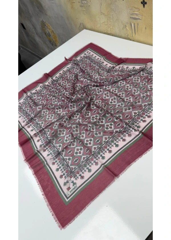 Lorenda Kirpi Empirme Cotton Eşarp 6