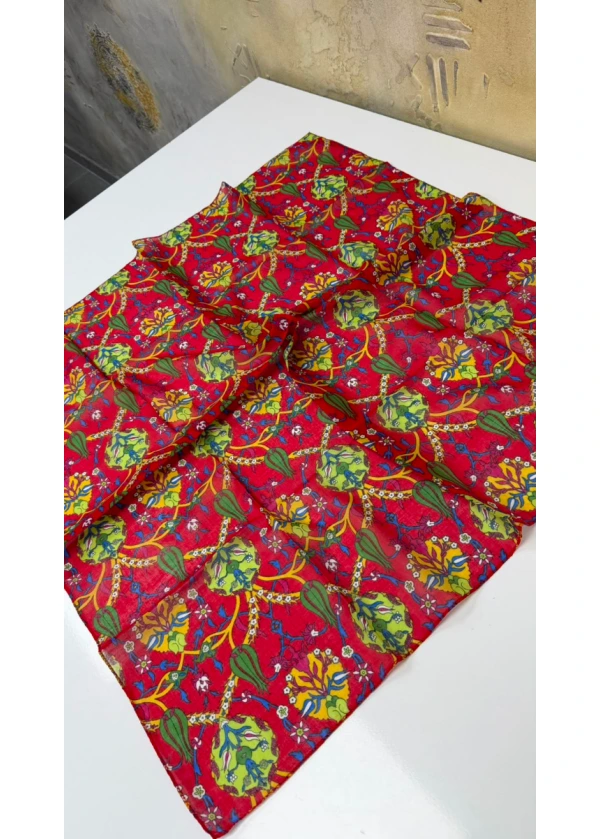 Organik  Lalezar Pamuk Yazma 90cm 4