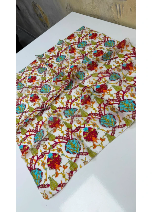 Organik  Lalezar Pamuk Yazma 90cm 7