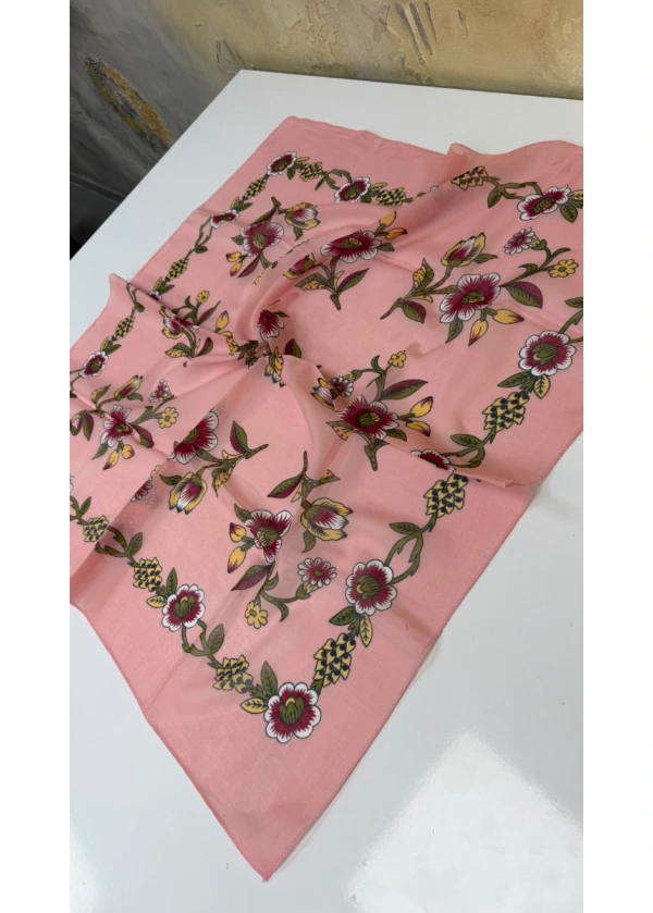 Organik Gerbera Pamuk Yazma 90cm 2