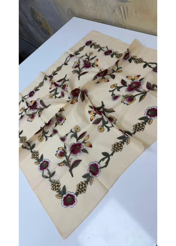 Organik Gerbera Pamuk Yazma 90cm 3