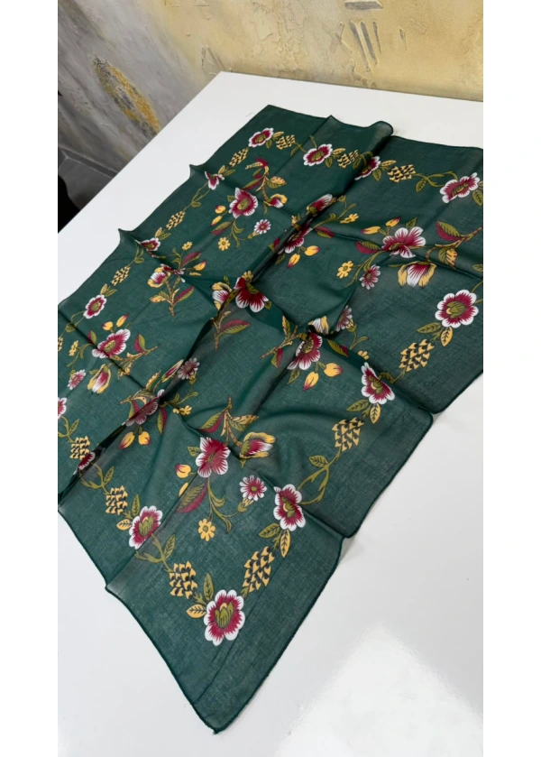 Organik Gerbera Pamuk Yazma 90cm 4