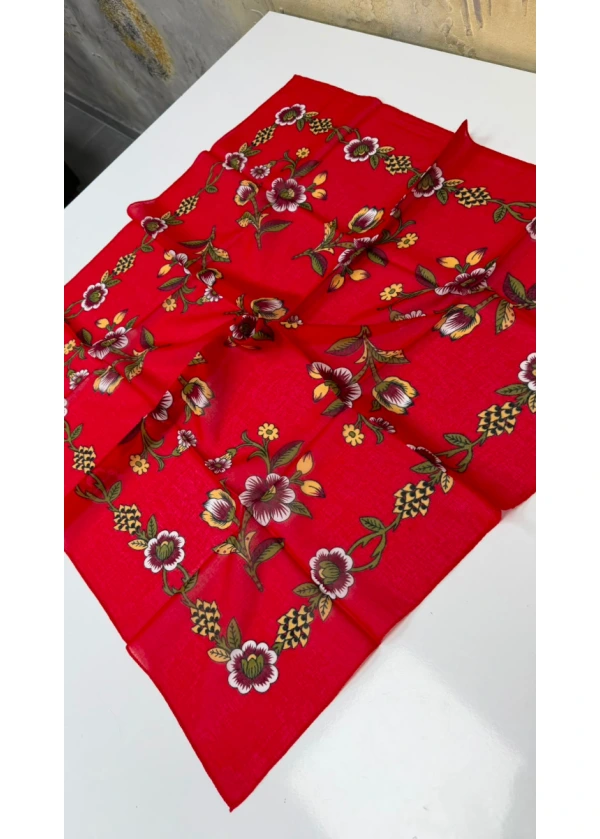 Organik Gerbera Pamuk Yazma 90cm 12