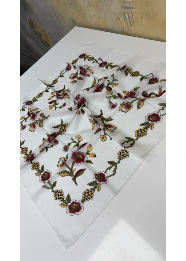 Organik Gerbera Pamuk Yazma 90cm 14