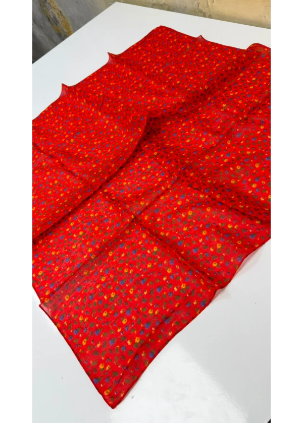 Organik Şule Pamuk Yazma 90cm 4