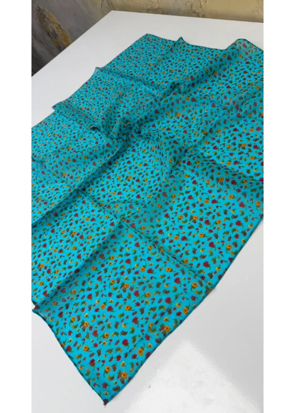 Organik Şule Pamuk Yazma 90cm 5