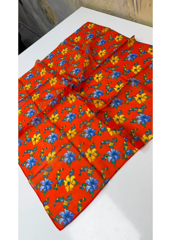 Organik Palmiye Pamuk Eşarp 90cm 4