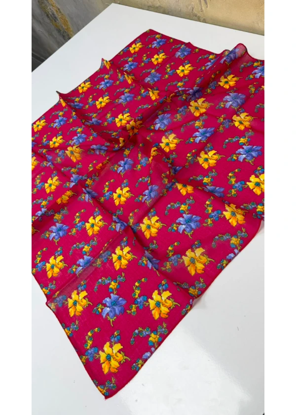 Organik Palmiye Pamuk Eşarp 90cm 7