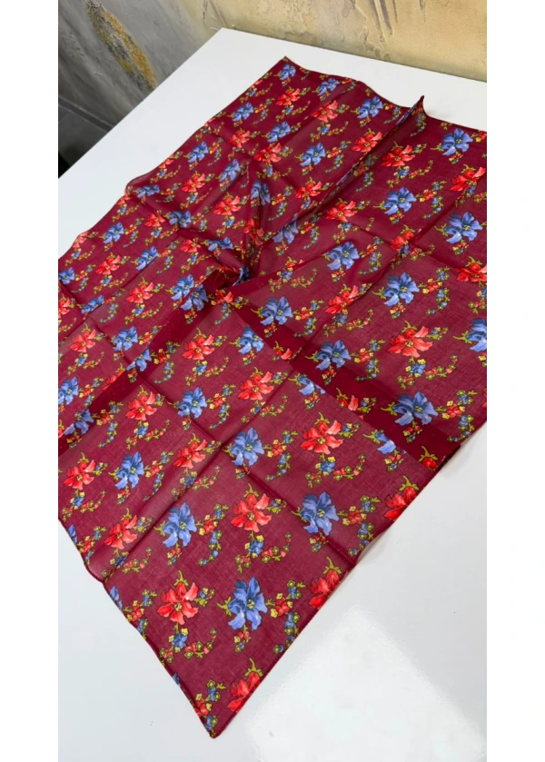 Organik Palmiye Pamuk Eşarp 90cm 11